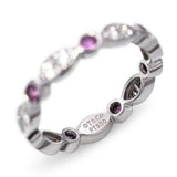Tiffany & Co. Platinum Pink Sapphire and Diamond Eternity Band