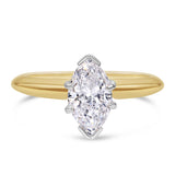 Vintage 14k Yellow Gold 1.03ct Marquise Diamond Ring