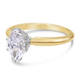 Vintage 14k Yellow Gold 1.03ct Marquise Diamond Ring