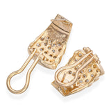 Vintage 14k Yellow Gold 1.14tcw Diamond Earrings