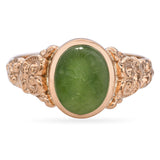 Antique 14k Yellow Gold Chalcedony Roman Intaglio Ring