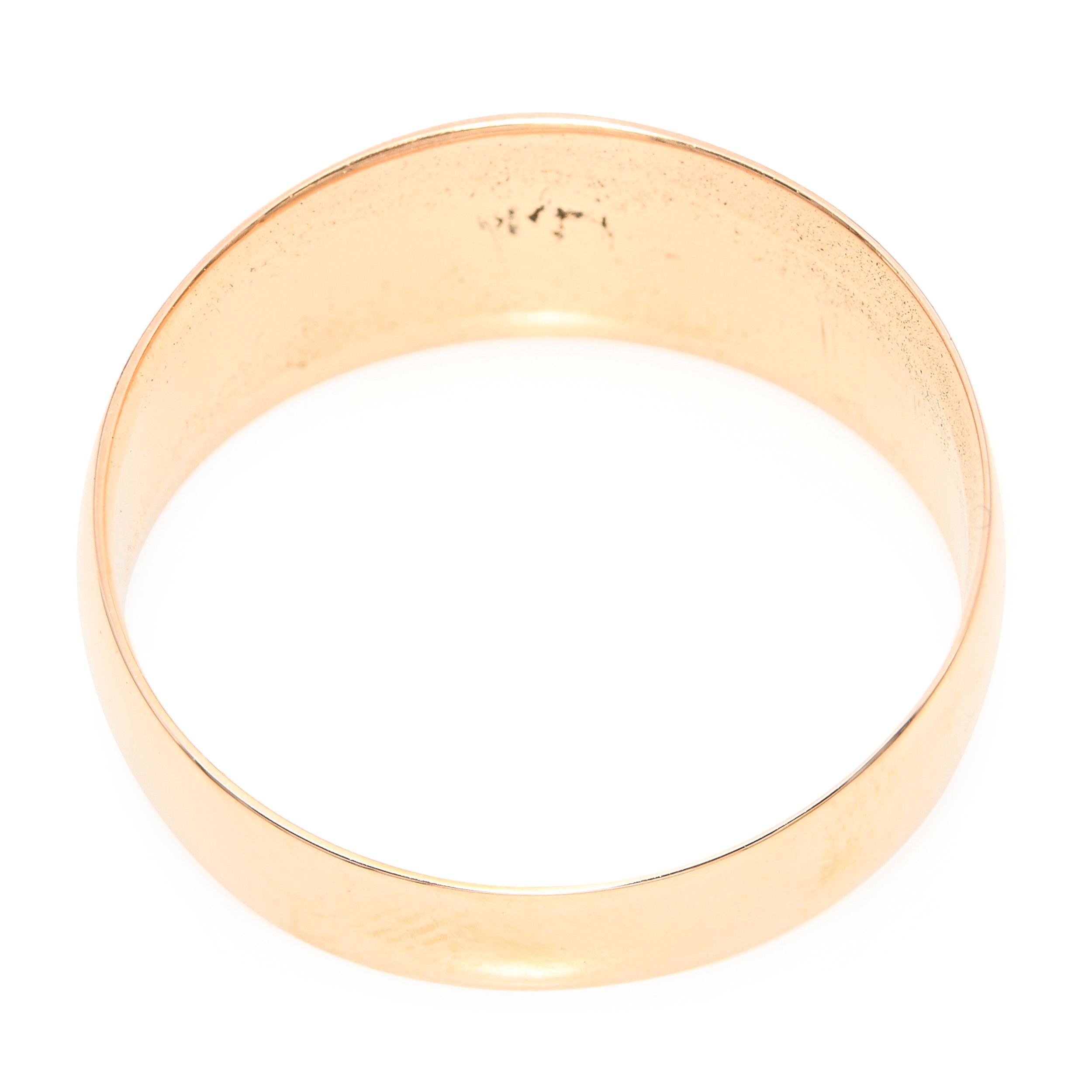 Victorian 17k Yellow Gold .15ct Rose Cut Diamond Ring With Starburst Engraving