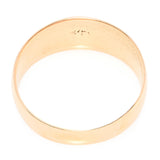 Victorian 17k Yellow Gold .15ct Rose Cut Diamond Ring With Starburst Engraving