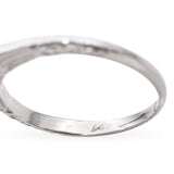 Art Deco 14k White Gold Diamond Engagement Ring
