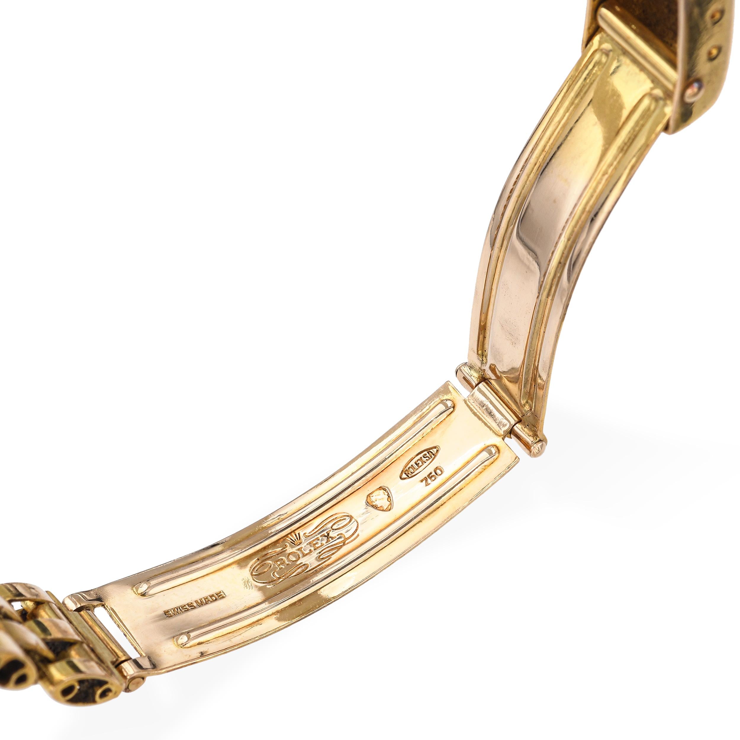 Vintage 18k Yellow Gold 1957 Rolex Oyster Perpetual Ladies Watch Ref. 6719