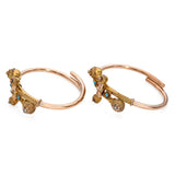 Antique Victorian Gold-Filled Pair of Etruscan Revival Turquoise Pearl Bracelets
