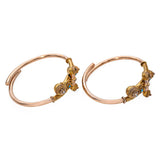 Antique Victorian Gold-Filled Pair of Etruscan Revival Turquoise Pearl Bracelets