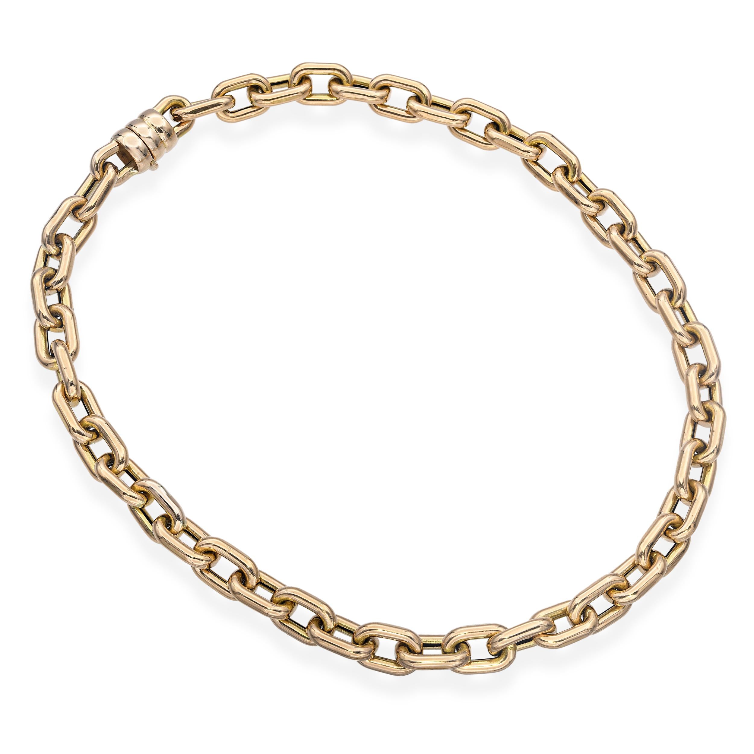 14k Yellow Gold Chain Link Necklace
