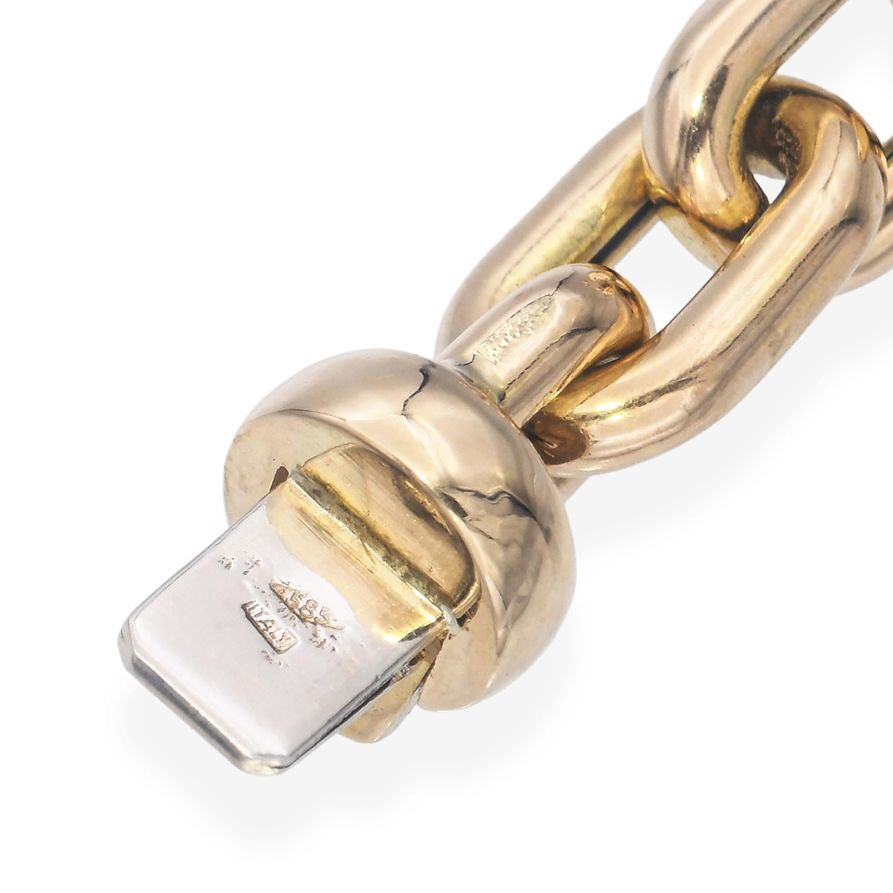 14k Yellow Gold Chain Link Necklace