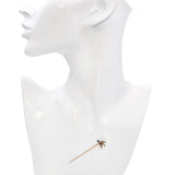 Antique 10k Gold Sapphire & Seed Pearls Bird Stick Pin
