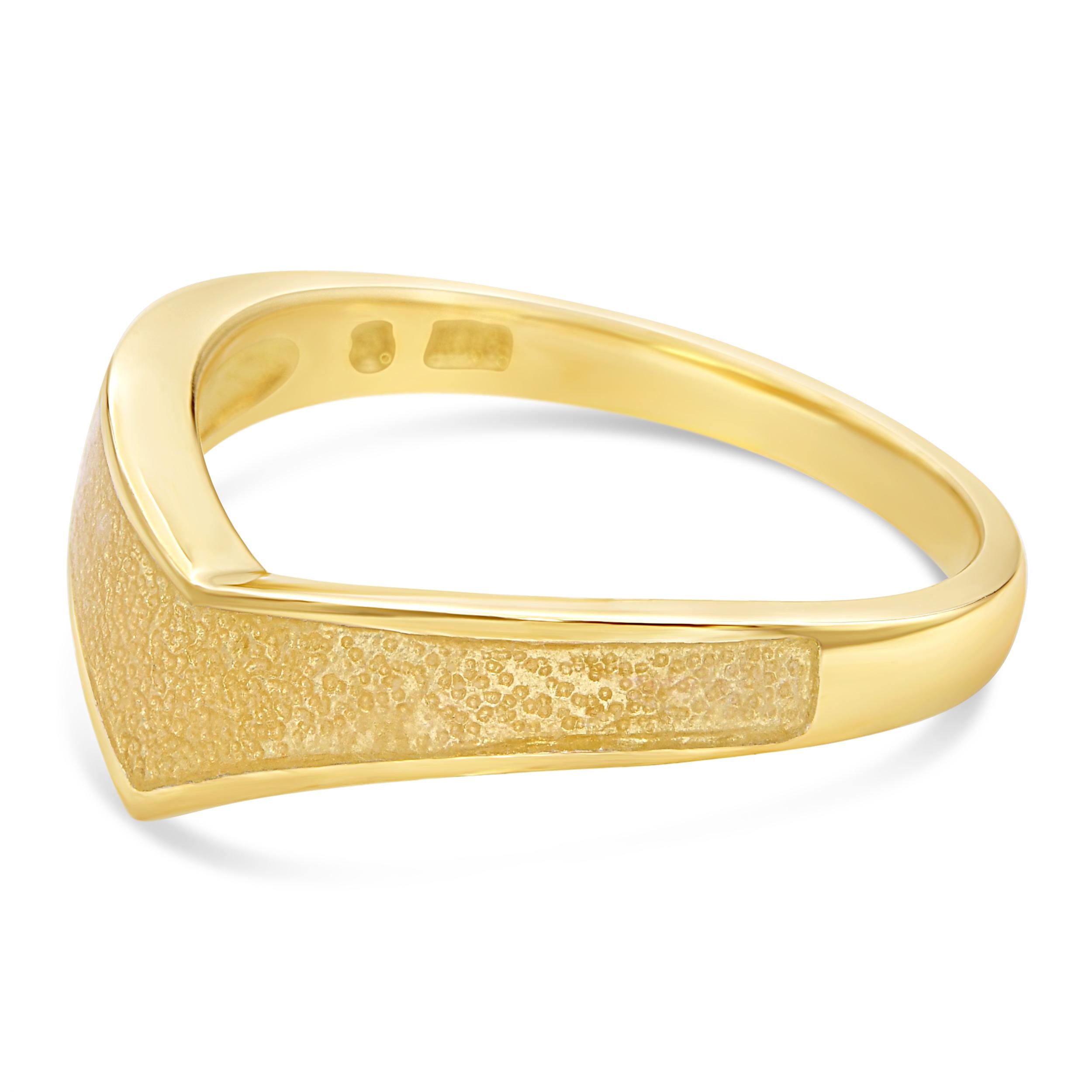 Mikimoto 18k Yellow Gold Enamel Ring