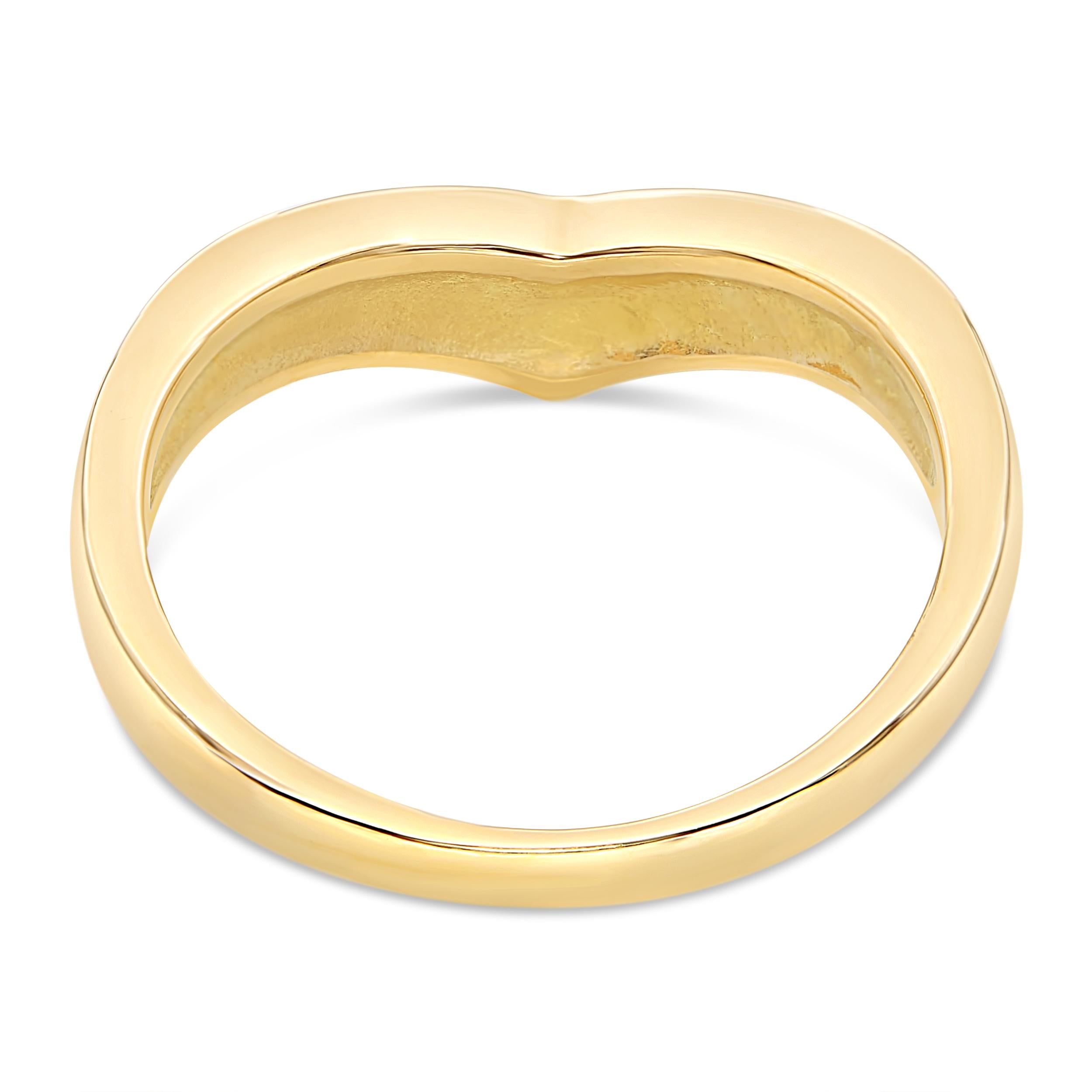 Mikimoto 18k Yellow Gold Enamel Ring