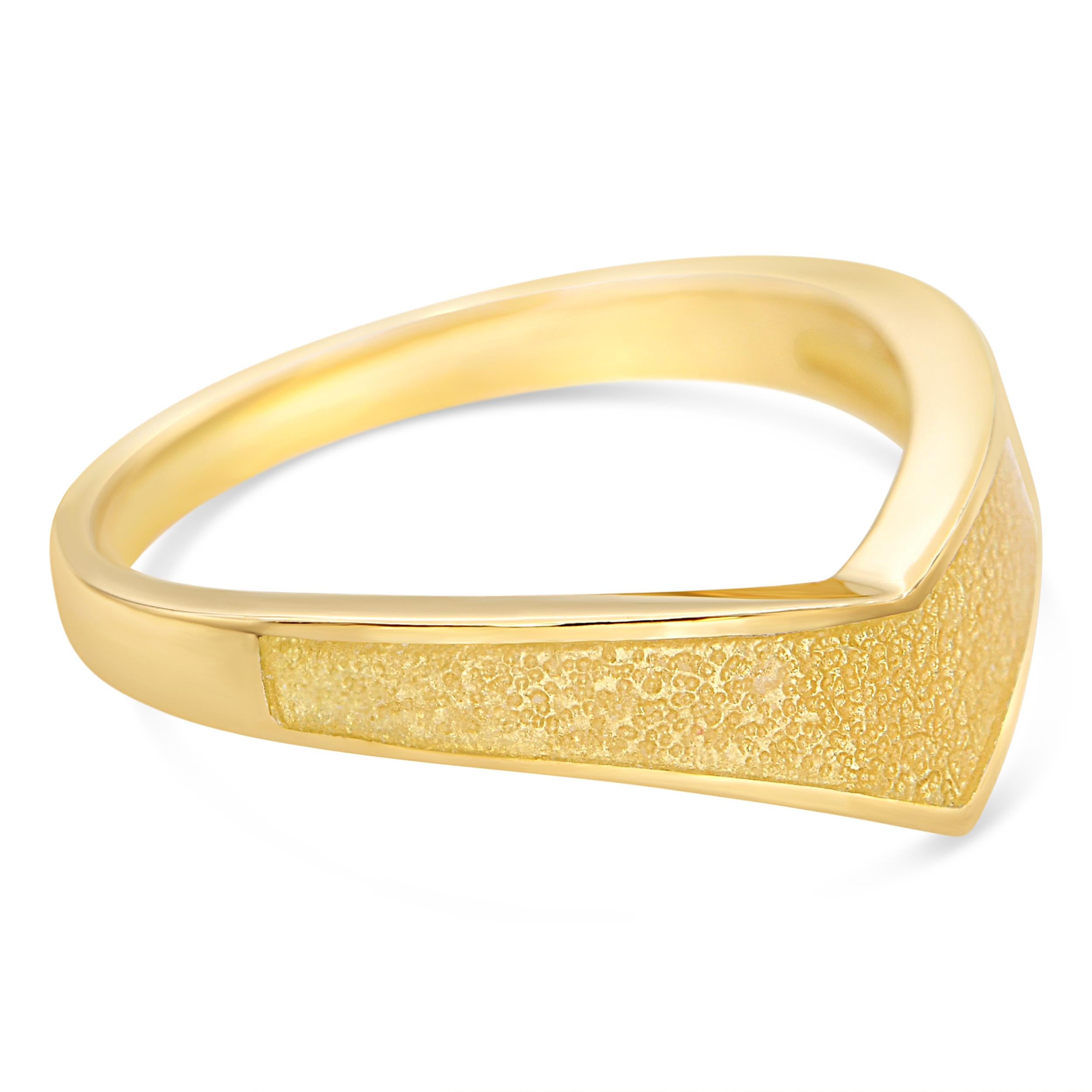 Mikimoto 18k Yellow Gold Enamel Ring