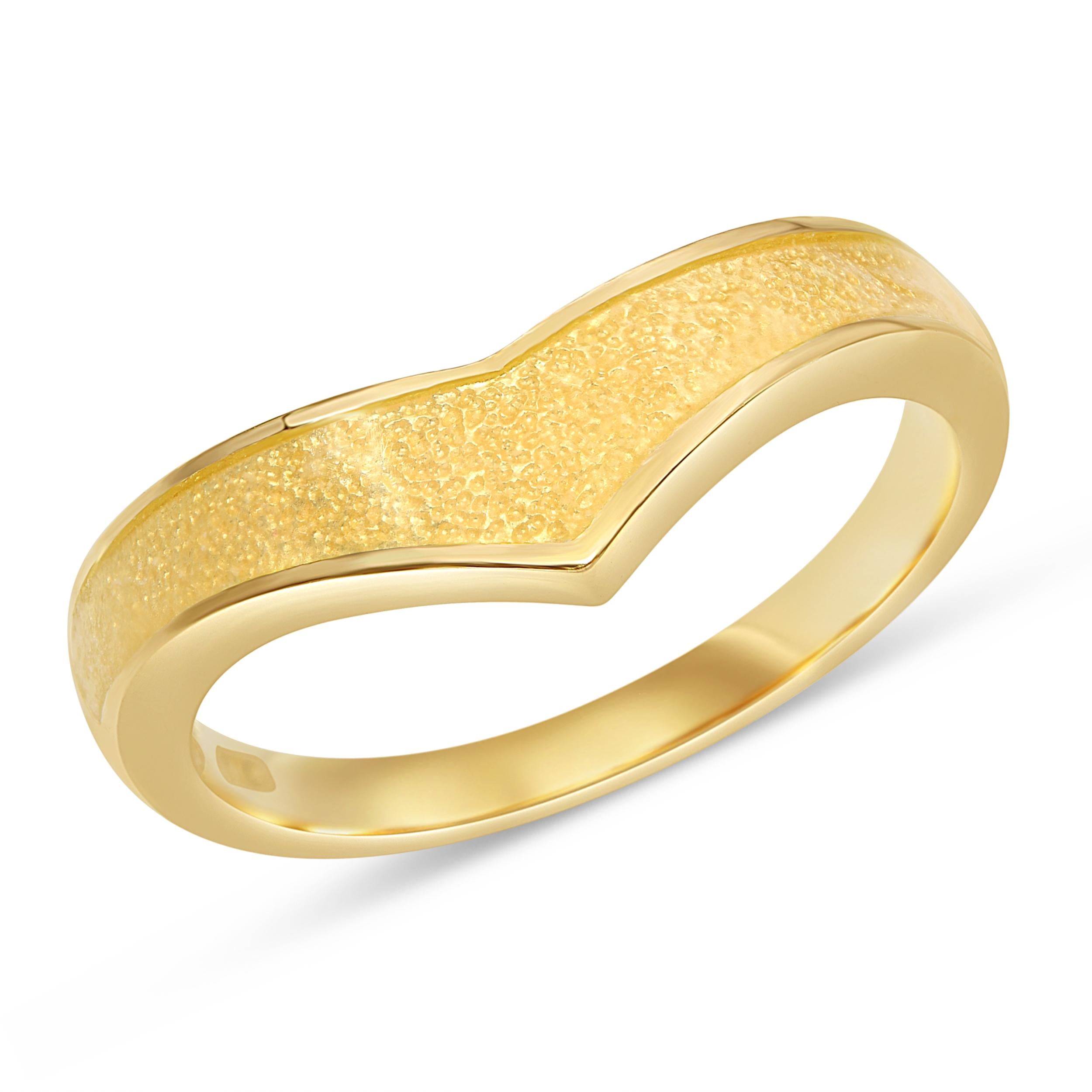 Mikimoto 18k Yellow Gold Enamel Ring