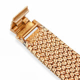 Vintage Piaget 18k Yellow Gold Black Tie-Emperador 9902 Diamond Watch