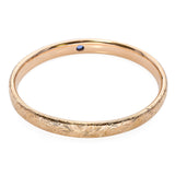 Antique Victorian Engraved 14k Yellow Gold Sapphire Bangle Bracelet