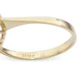 Vintage 14k Yellow Gold Diamond and Peridot Ring