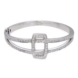 Kwiat 18k White Gold 2.12tcw Diamond Hinged Bracelet