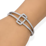 Kwiat 18k White Gold 2.12tcw Diamond Hinged Bracelet