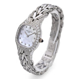 Patek Philippe La Flamme 18K White Gold Diamond MOP Quartz Women's Watch 4815