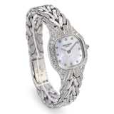 Patek Philippe La Flamme 18K White Gold Diamond MOP Quartz Women's Watch 4815