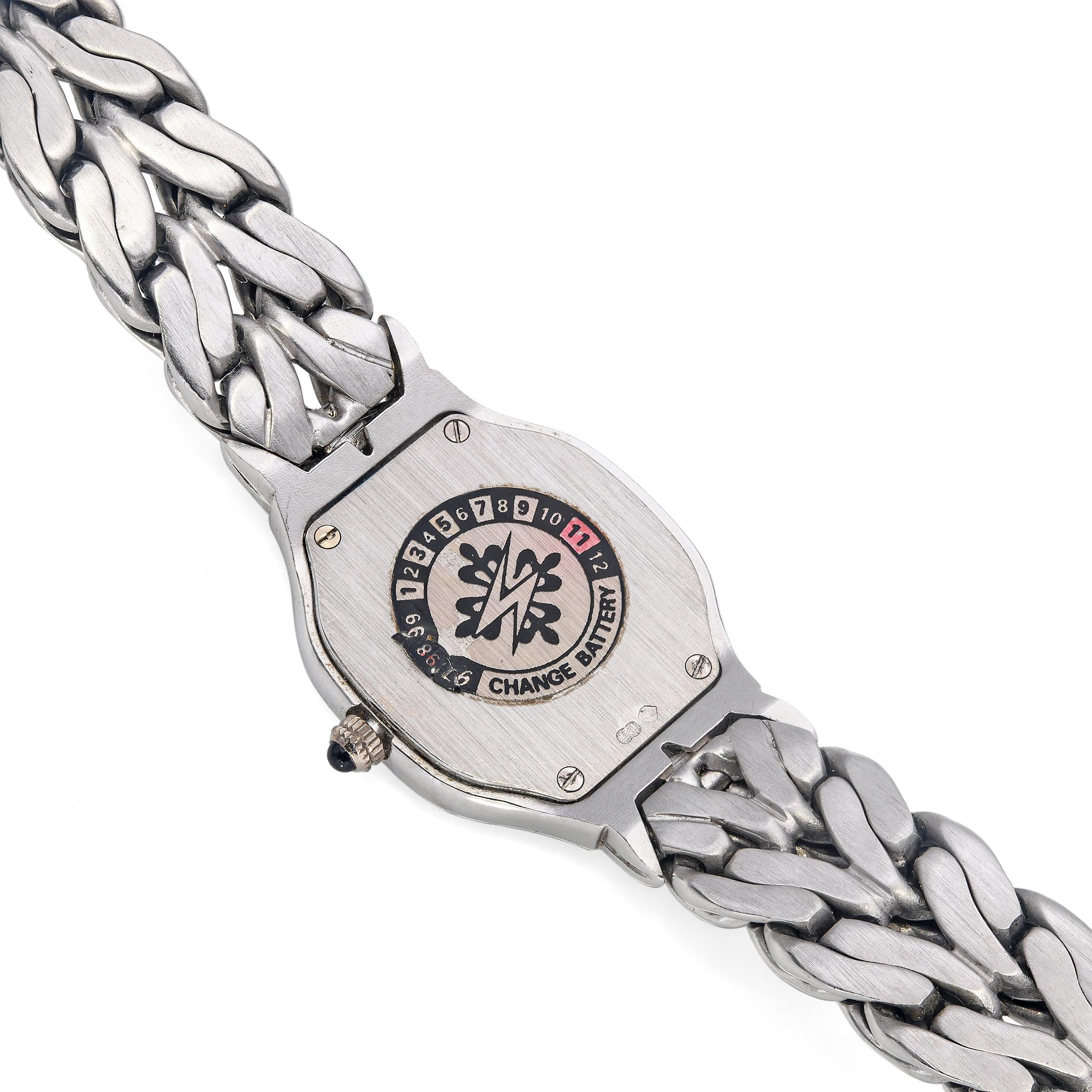 Patek Philippe La Flamme 18K White Gold Diamond MOP Quartz Women's Watch 4815