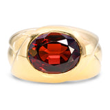 Vintage Gucci 18k Yellow Gold 3.09ct Spessartine Garnet Ring