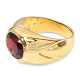 Vintage Gucci 18k Yellow Gold 3.09ct Spessartine Garnet Ring