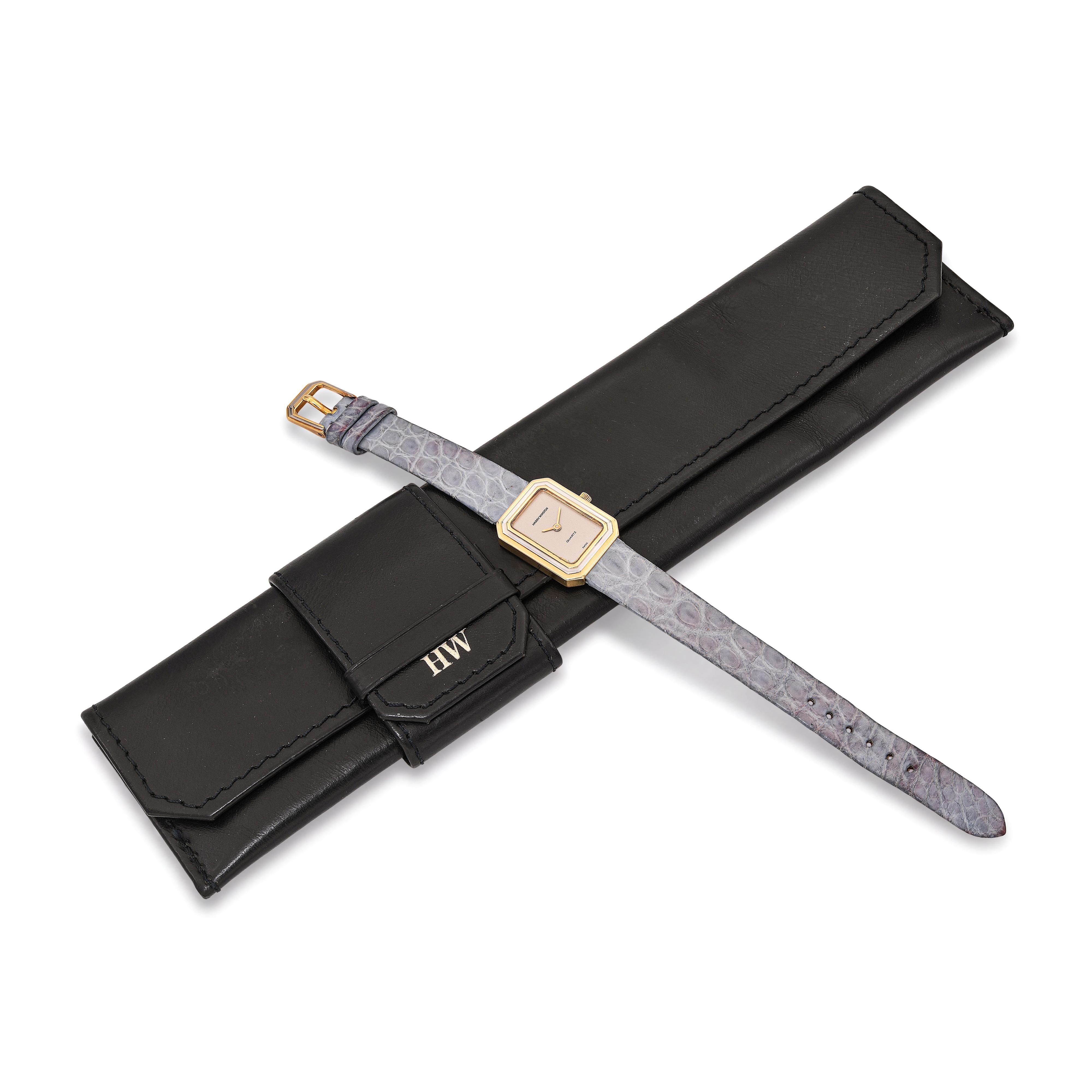 Harry Winston 18k Two Tone Gold Emerald Collection Women's Watch