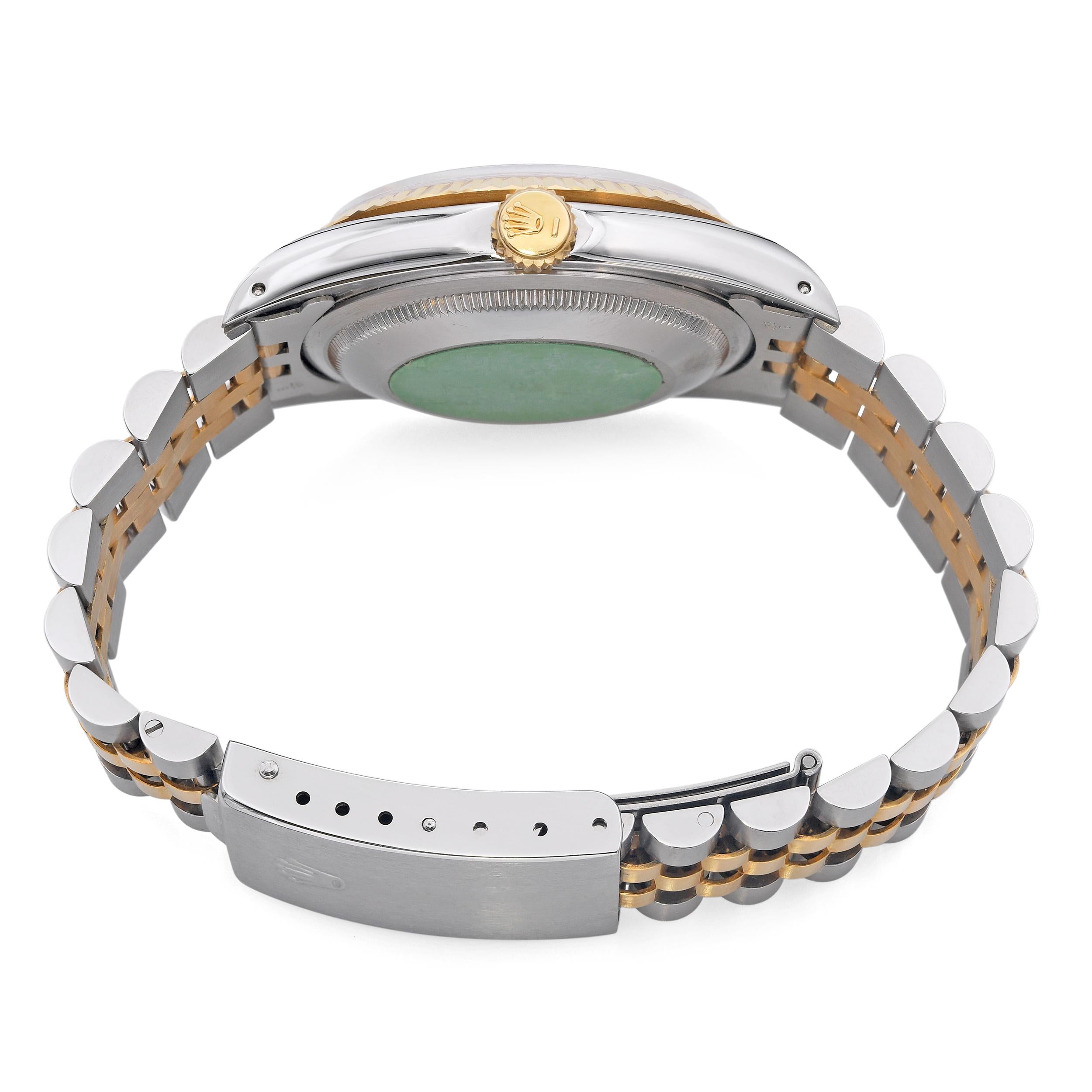 Rolex Oyster Perpetual Datejust Two-Tone Automatic Men's Watch Ref 16233