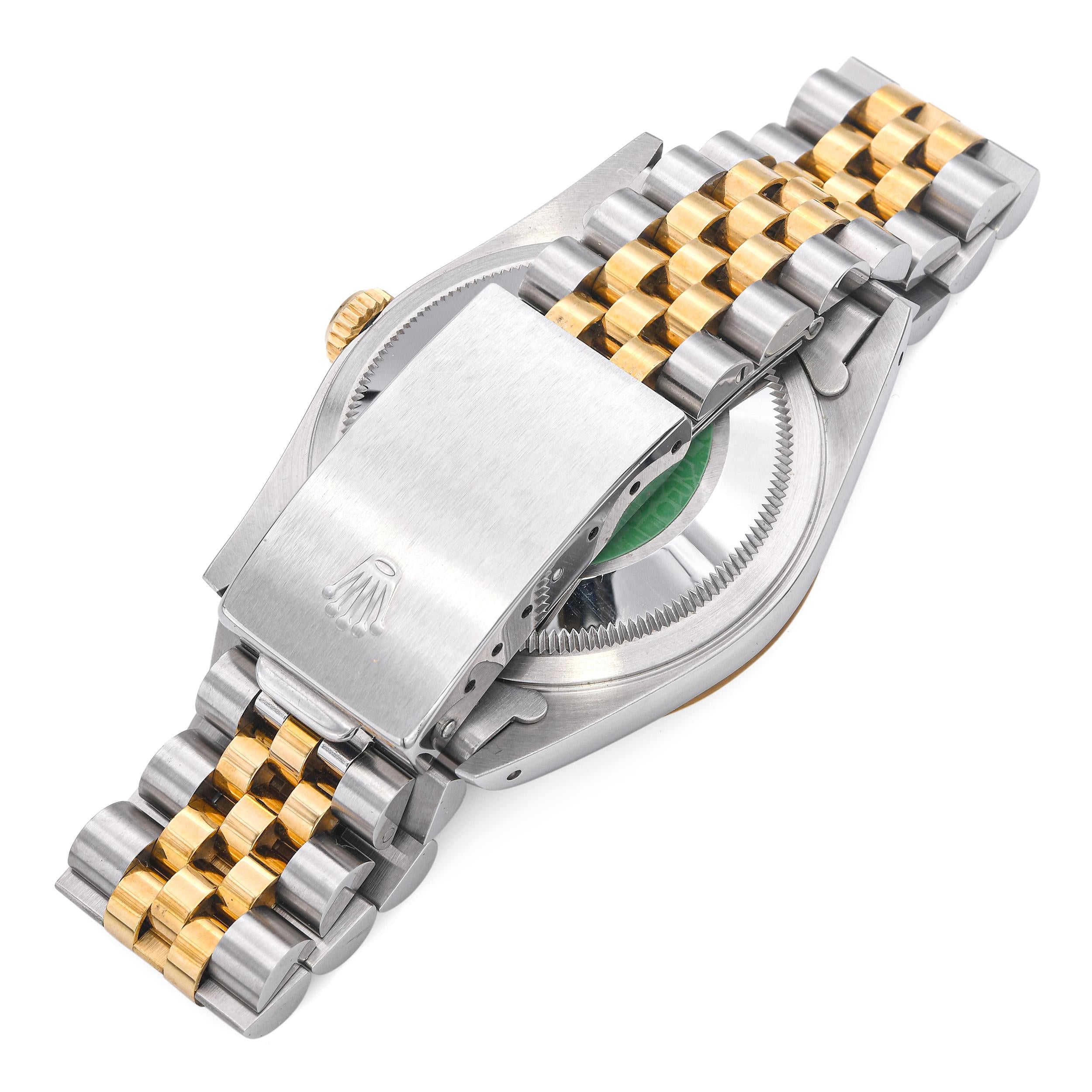 Rolex Oyster Perpetual Datejust Two-Tone Automatic Men's Watch Ref 16233