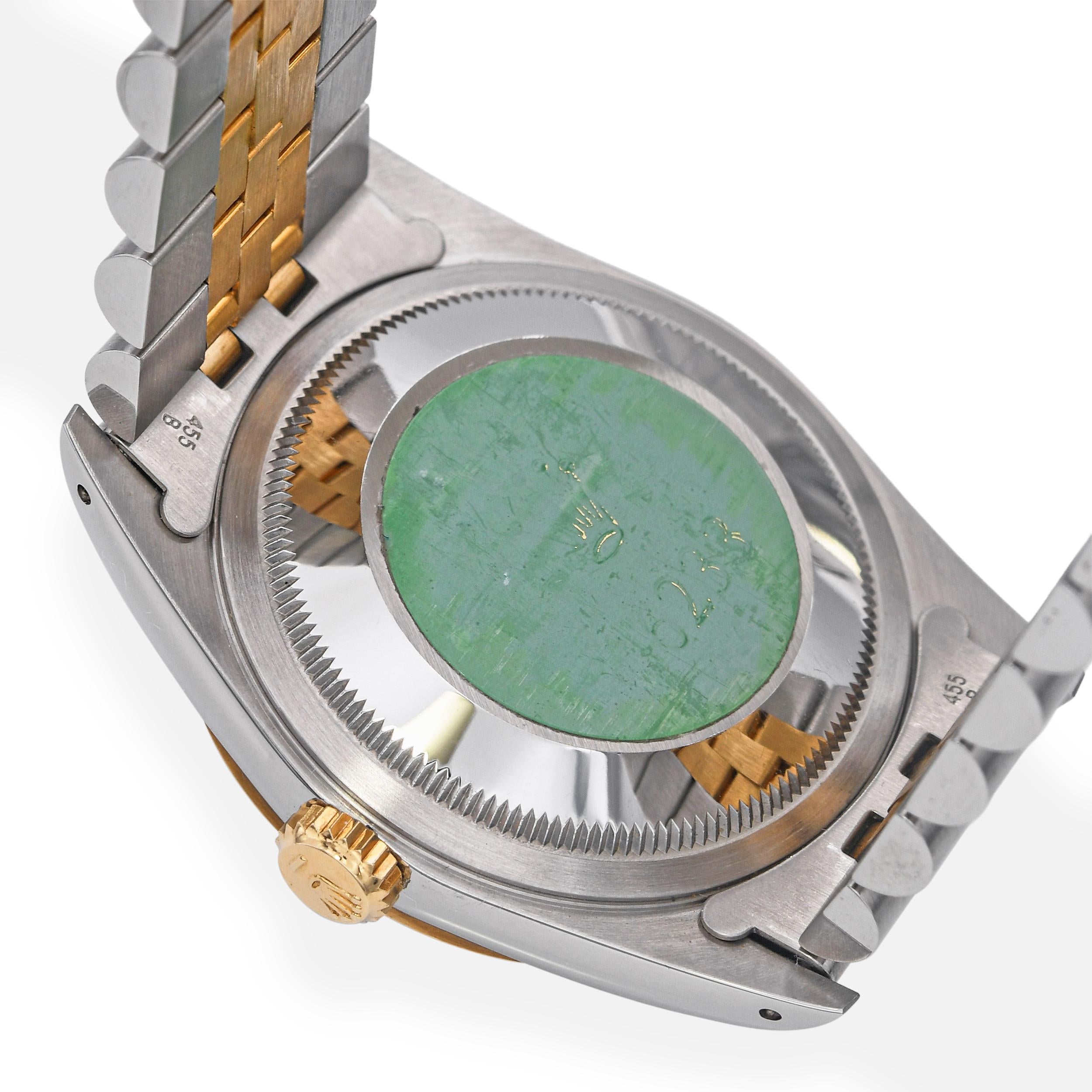 Rolex Oyster Perpetual Datejust Two-Tone Automatic Men's Watch Ref 16233