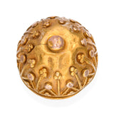 Antique 18k Yellow Gold Ornate Ball Charm