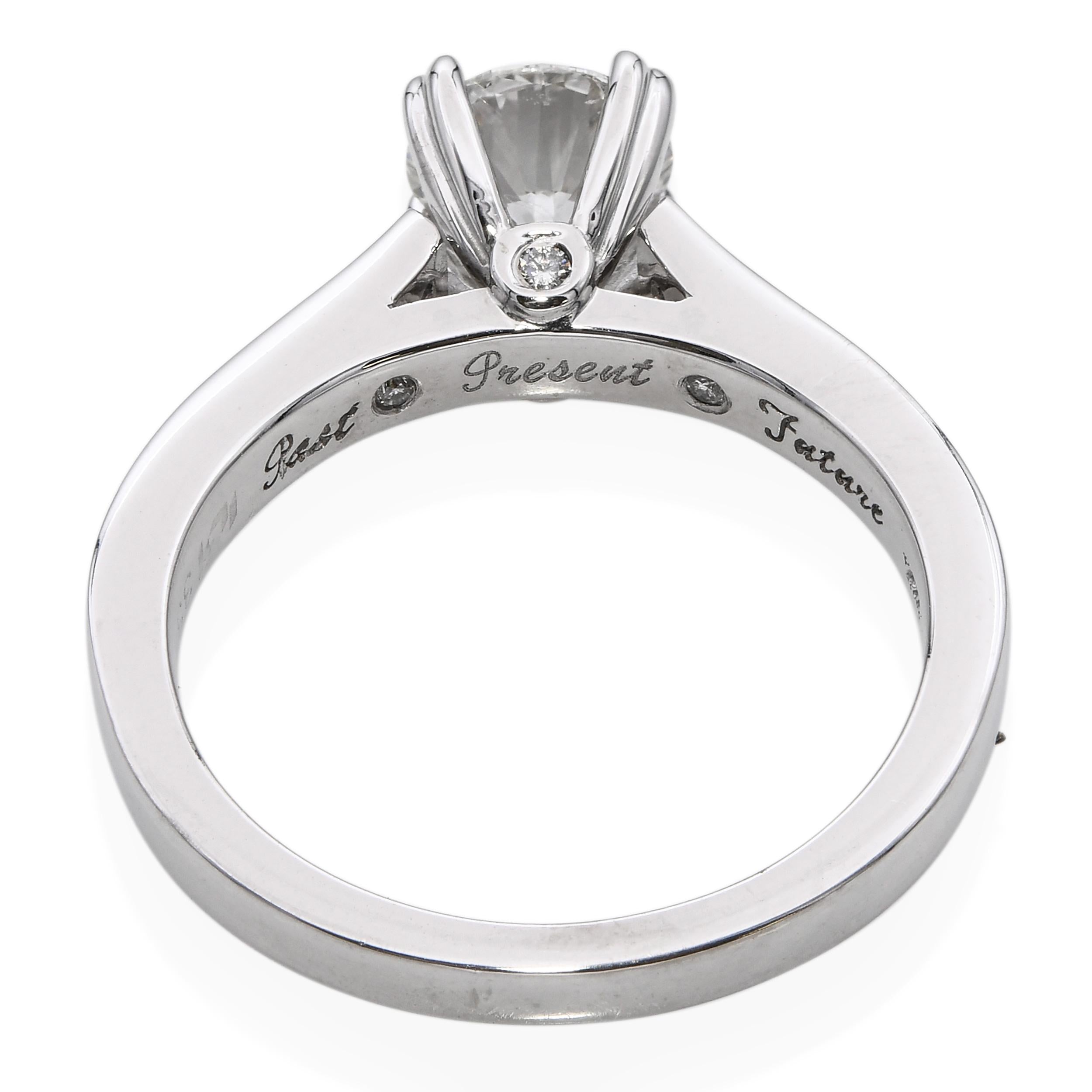 Vintage 14k White Gold 1.20tcw K Si2 Diamond Engagement Ring