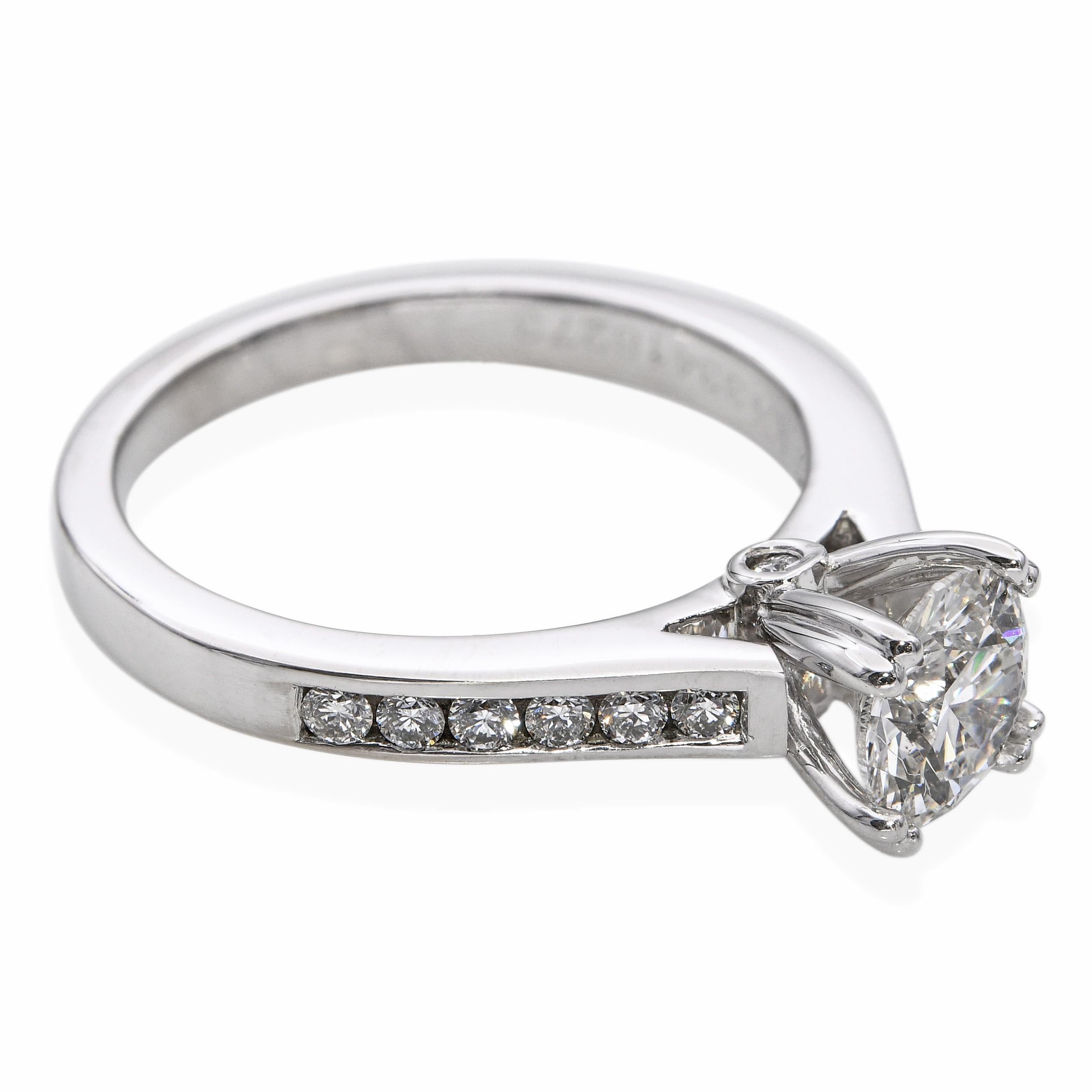 Vintage 14k White Gold 1.20tcw K Si2 Diamond Engagement Ring