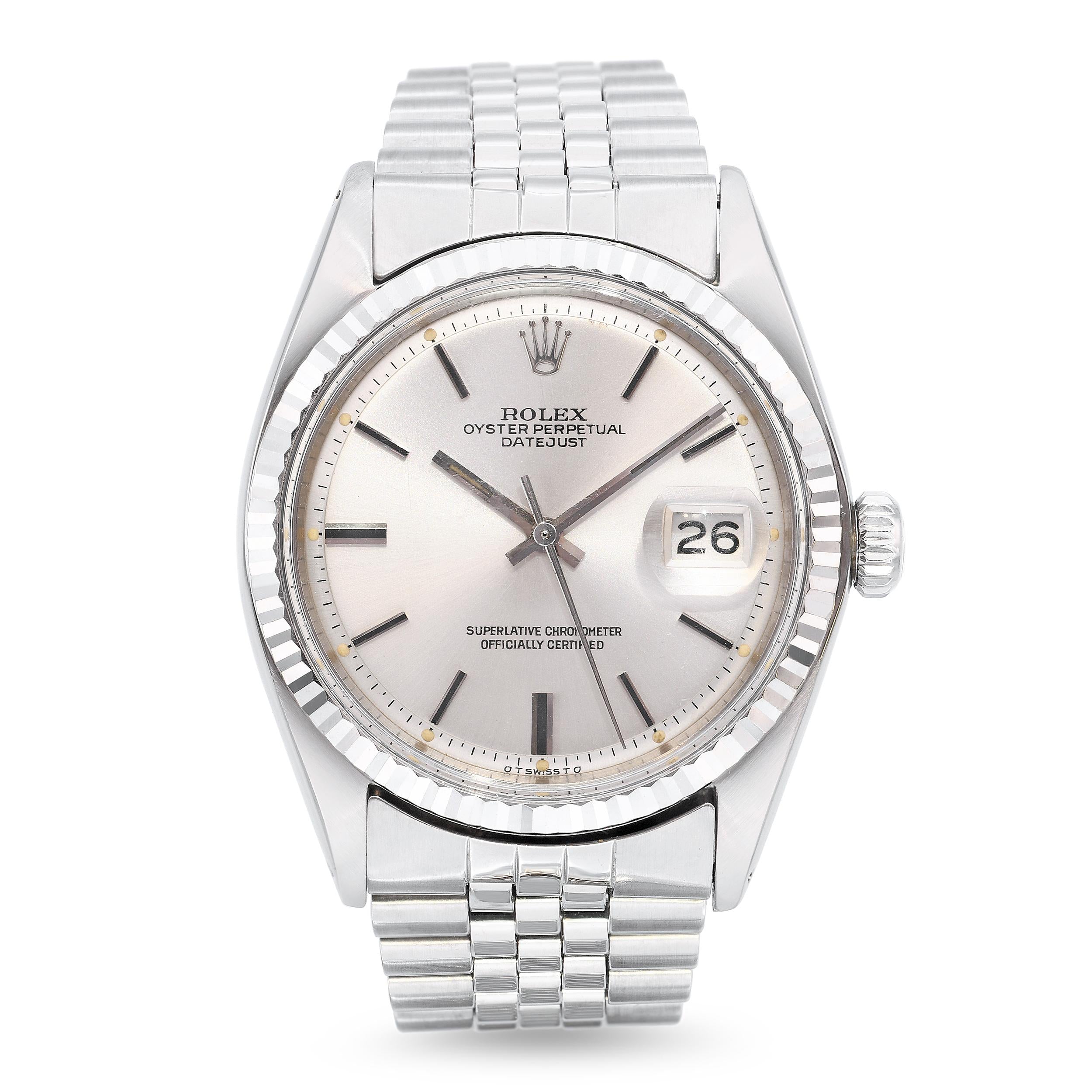 1973 Rolex Oyster Perpetual Datejust Stainless Steel Automatic Men's Watch 1601