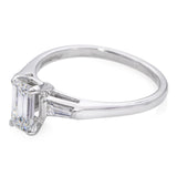 Vintage Platinum 1.18tcw GIA F VS2 Diamond Engagement Ring