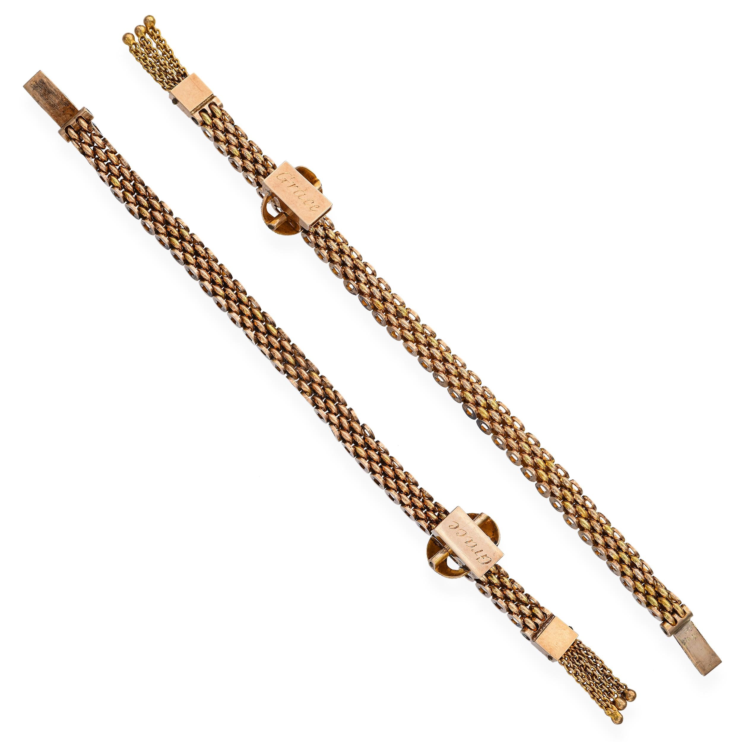 Antique Victorian Yellow Gold Buckle Bracelet