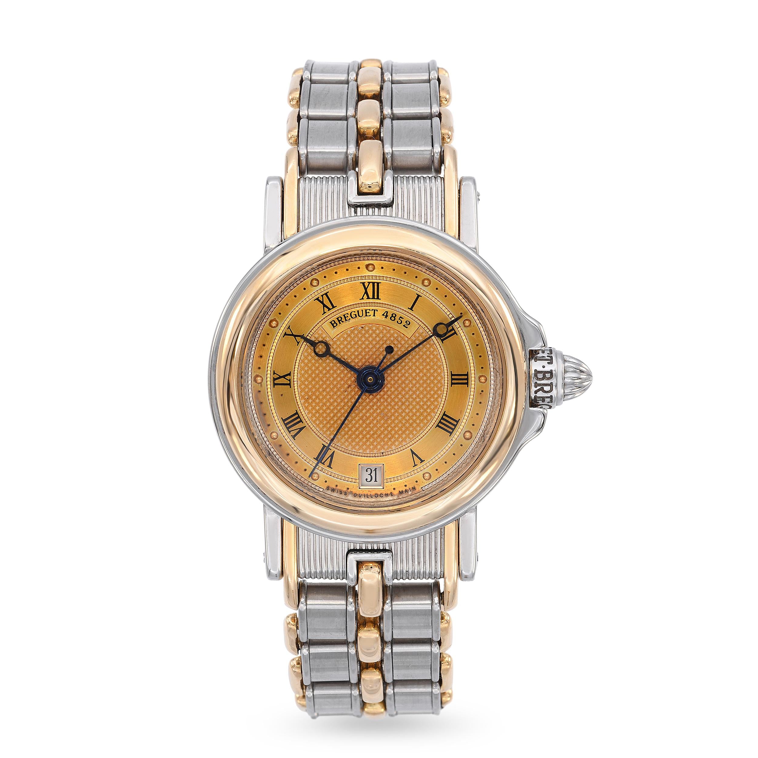 Breguet La Marine 18k Gold Stainless Steel Date Automatic Women's Watch