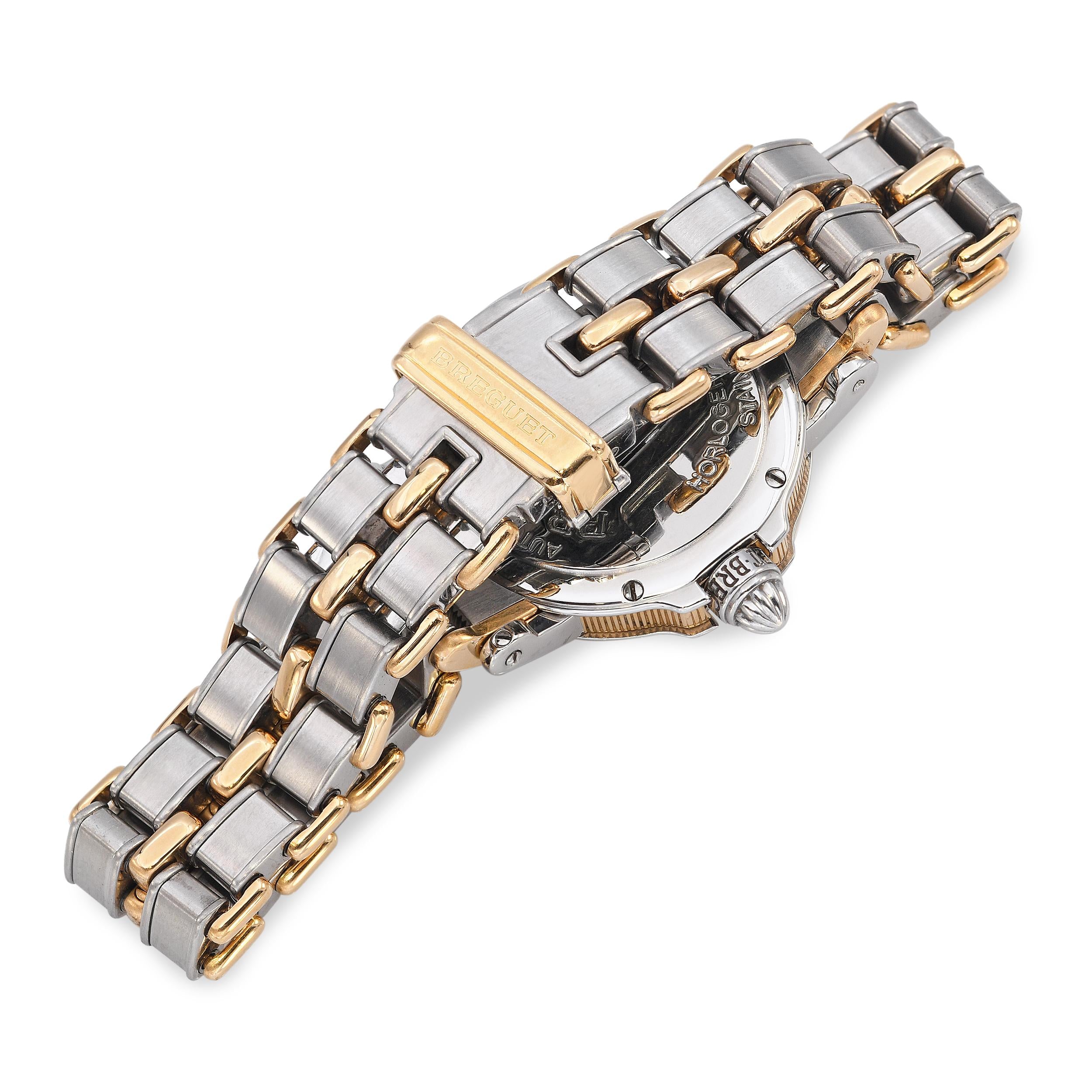 Breguet La Marine 18k Gold Stainless Steel Date Automatic Women's Watch