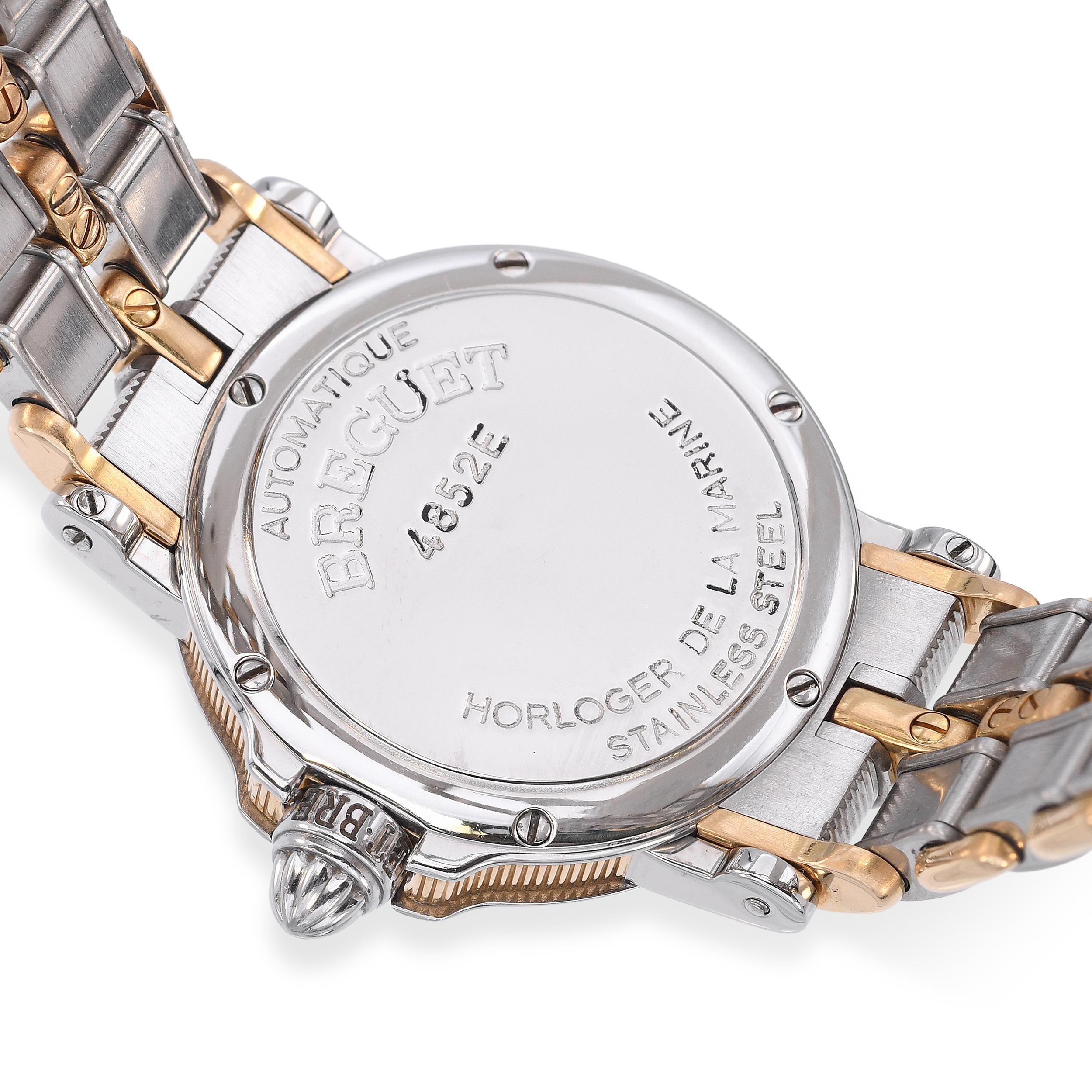 Breguet La Marine 18k Gold Stainless Steel Date Automatic Women's Watch