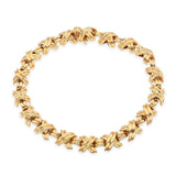Vintage Tiffany & Co. 18k Yellow Gold Signature X Link Bracelet