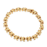 Vintage Tiffany & Co. 18k Yellow Gold Signature X Link Bracelet