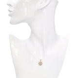 Vintage 14k Yellow Gold Diamond Star Pendant