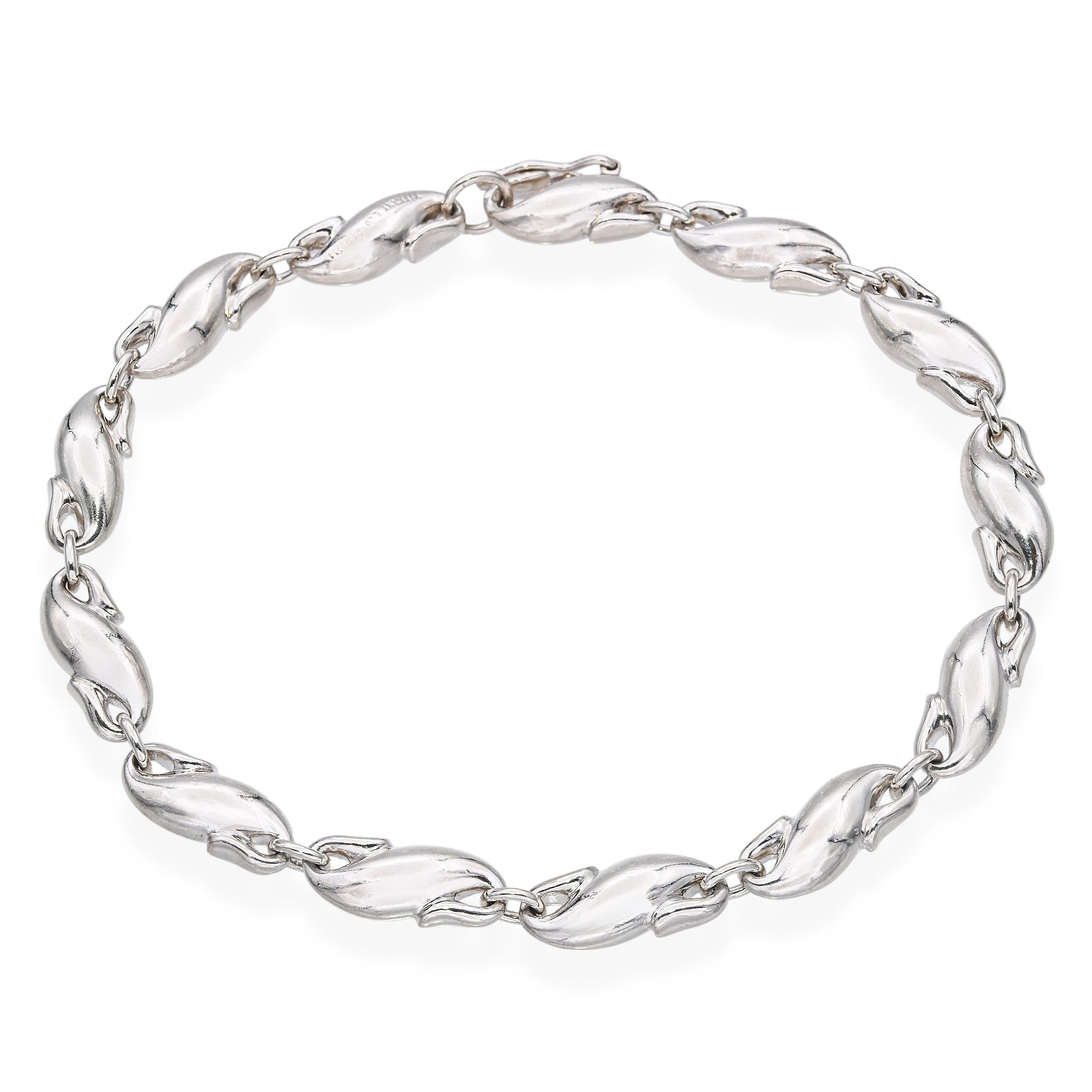 Tiffany & Co. Elsa Peretti Sterling Silver Seahorse Link Bracelet