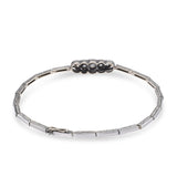 Antique Edwardian 14k Yellow Gold Sterling Silver Top Old Euro Diamond Bracelet