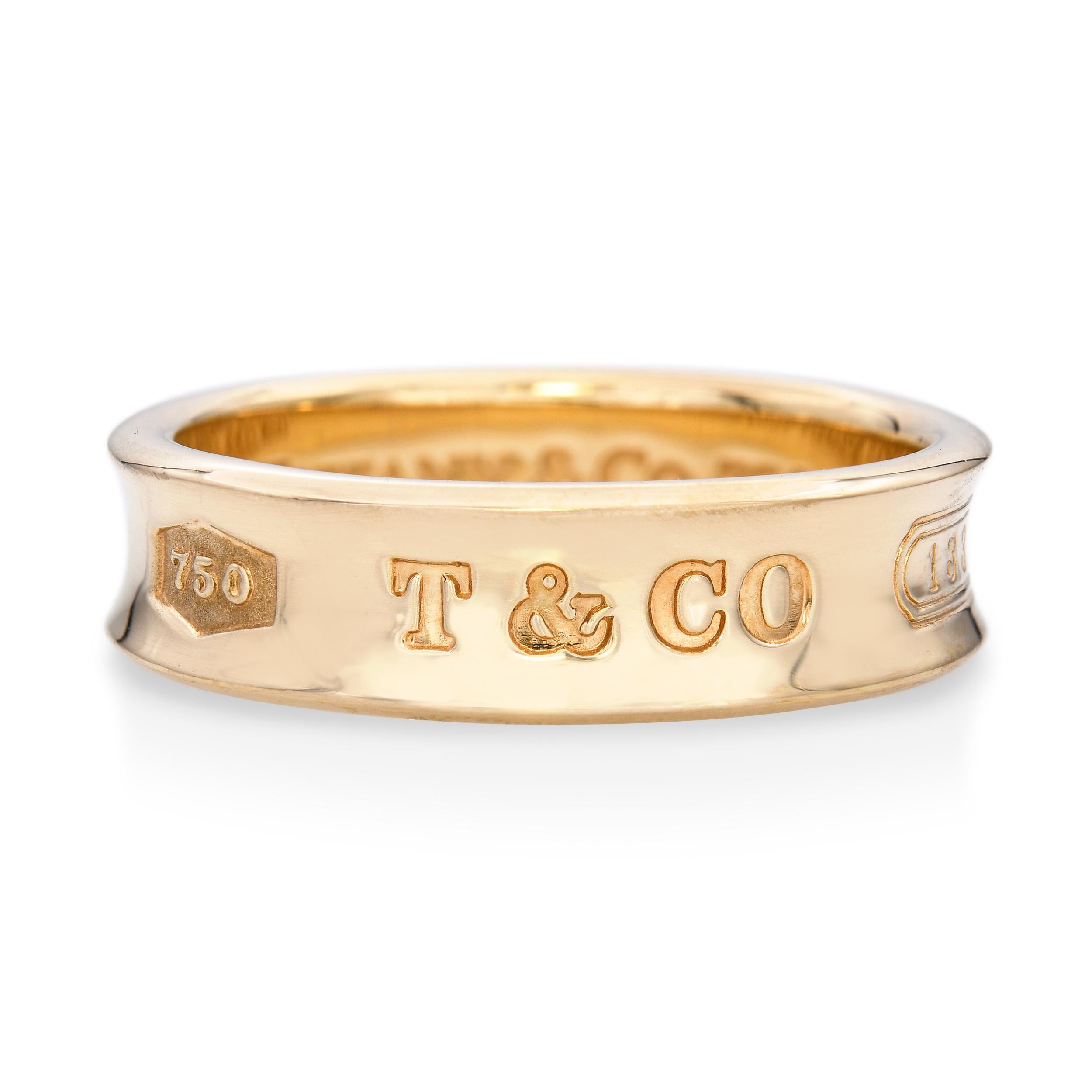 1997 Tiffany & Co 18k Yellow Gold Wedding Band