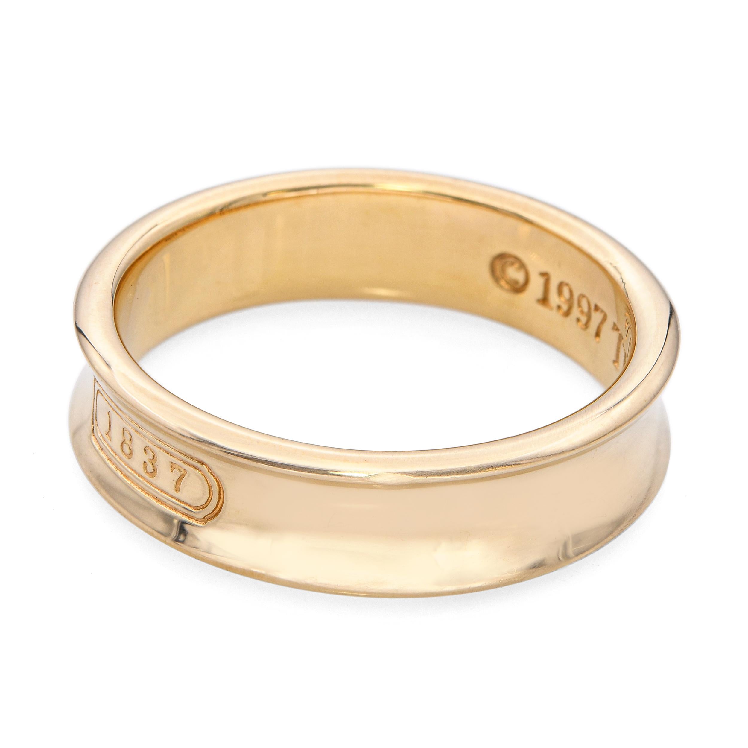 1997 Tiffany & Co 18k Yellow Gold Wedding Band