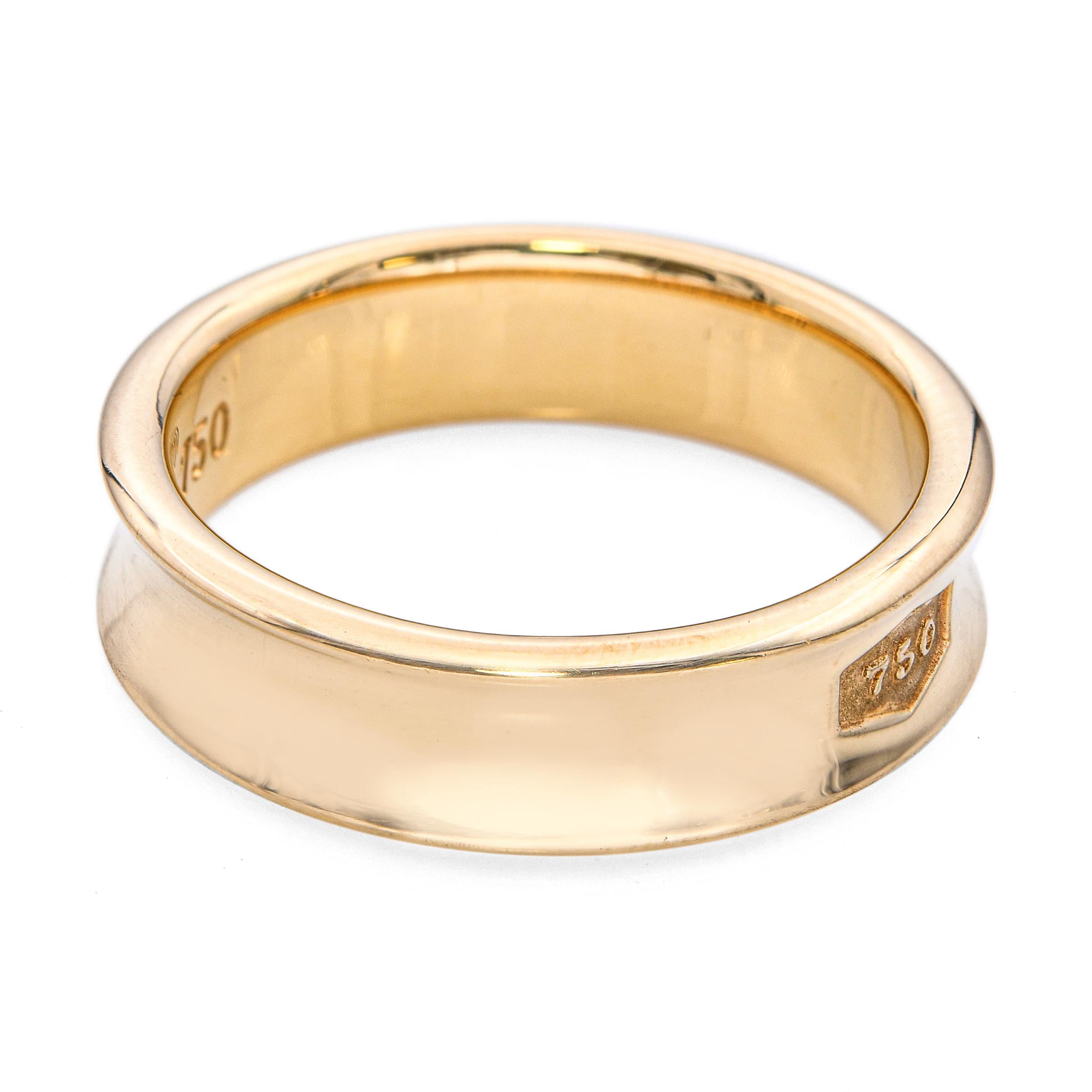1997 Tiffany & Co 18k Yellow Gold Wedding Band