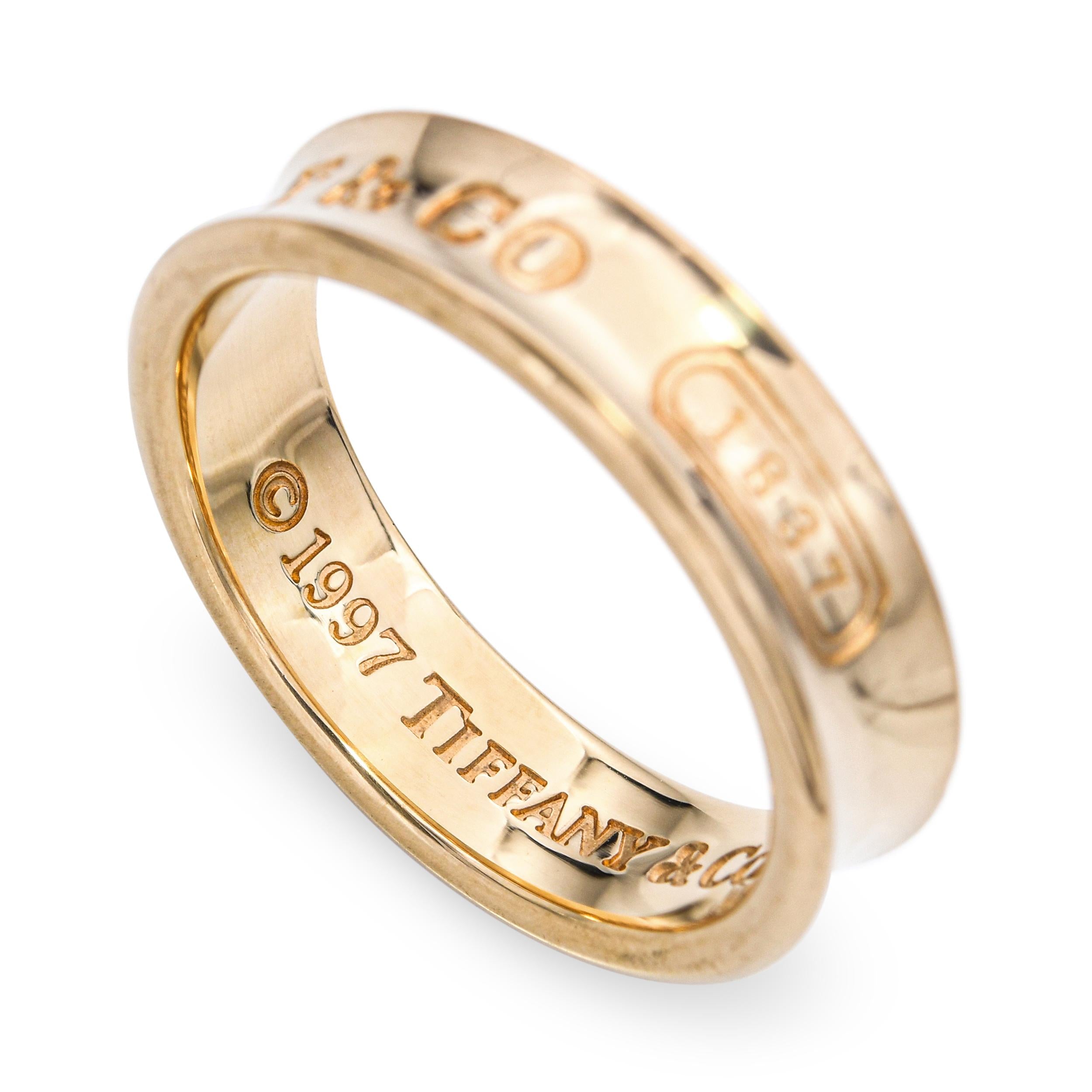 1997 Tiffany & Co 18k Yellow Gold Wedding Band